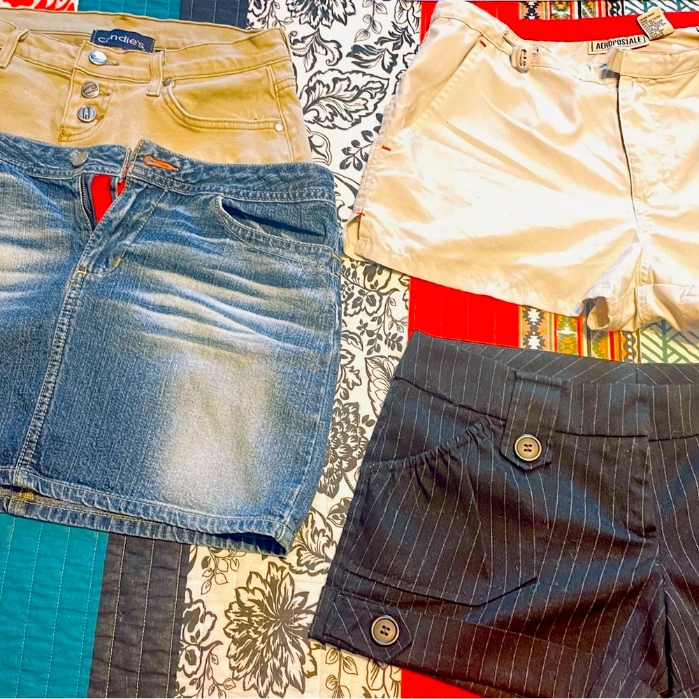 Sold - BUNDLE of 4 items  - shorts and skirts